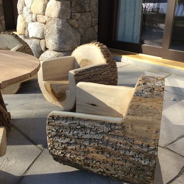 Locust and Poplar Patio Furniture Installed