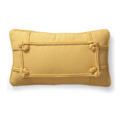 Knotted Indoor Lumbar Pillow Indigo - Pillowcases And Shams