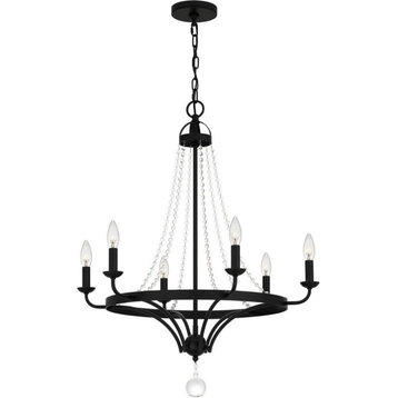 6 Light Chandelier In Transitional Style-31.5 Inches Tall and 26 Inches Wide