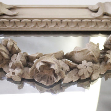 20th Century Painted and Carved French Style Mirrors