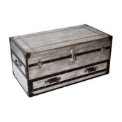 Aeroway Rectangle Trunk Cocktail Table With Casters