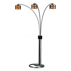 Ventana 3 Light Arc Floor Lamp - Floor Lamps