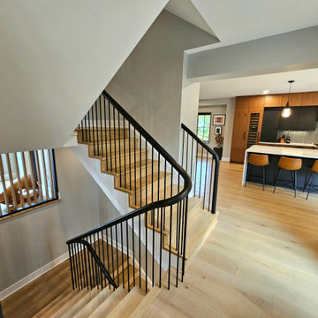Project #115 | Staircase with Continuous Rail System Without Newels