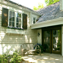 flower boxes and shutters