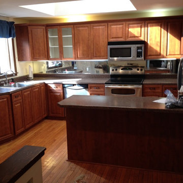 cabinet refacing--classic cherry