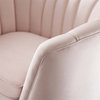 Modway Opportunity Modern Performance Velvet Armchair in Pink Finish