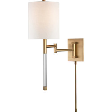 Englewood Wall Sconce, Aged Brass