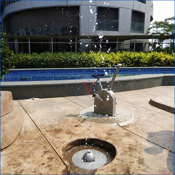 Children water play concept executed at the premier Lodha World Towers