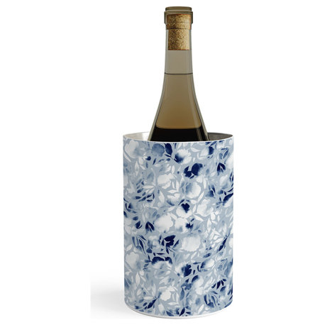 Deny Designs Jacqueline Maldonado Watercolor Papercut Blue Wine Chiller