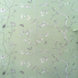 Jenny Modern in mint - Wallpaper