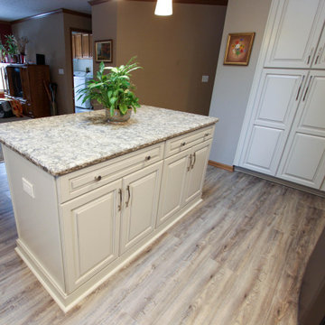 Kitchen Remodel with Painted Ember Glaze Cabinetry by Waypoint Livingspaces