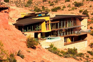 Example of a trendy exterior home design in Salt Lake City