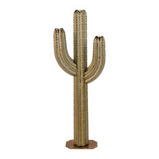 Desert Steel Saguaro With Torch, 5'