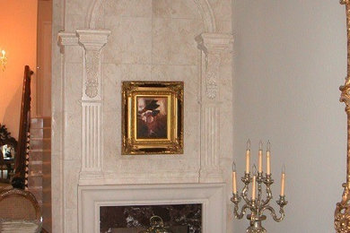 Inspiration for a victorian living room remodel in Orange County