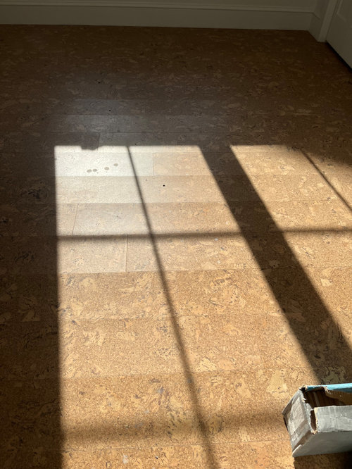 Vapor barrier needed with floating cork on insulated concrete