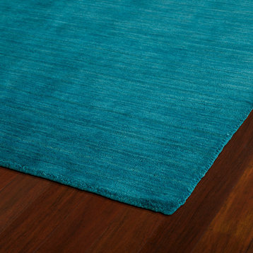 Kaleen Hand Made Renaissance Wool Rug, Turquoise, 3'x5'