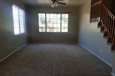 Example of a transitional living room design in Phoenix