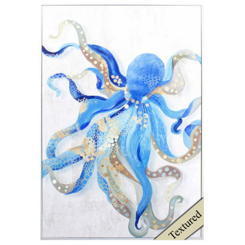 Blue Octopus Wall Art
