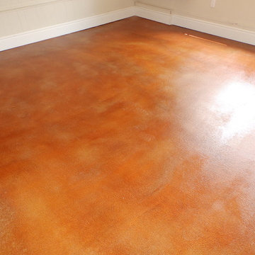 Garage Floor - Acid Staining