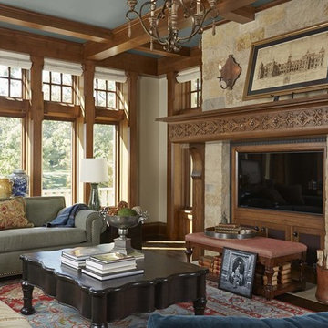 Hand carved mantels