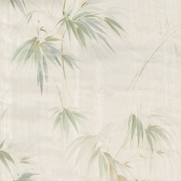 Atlis Neutral Bamboo Wallpaper, Sample