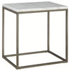 Palliser Furniture, Julien End Table With White Marble Top, Rectangle