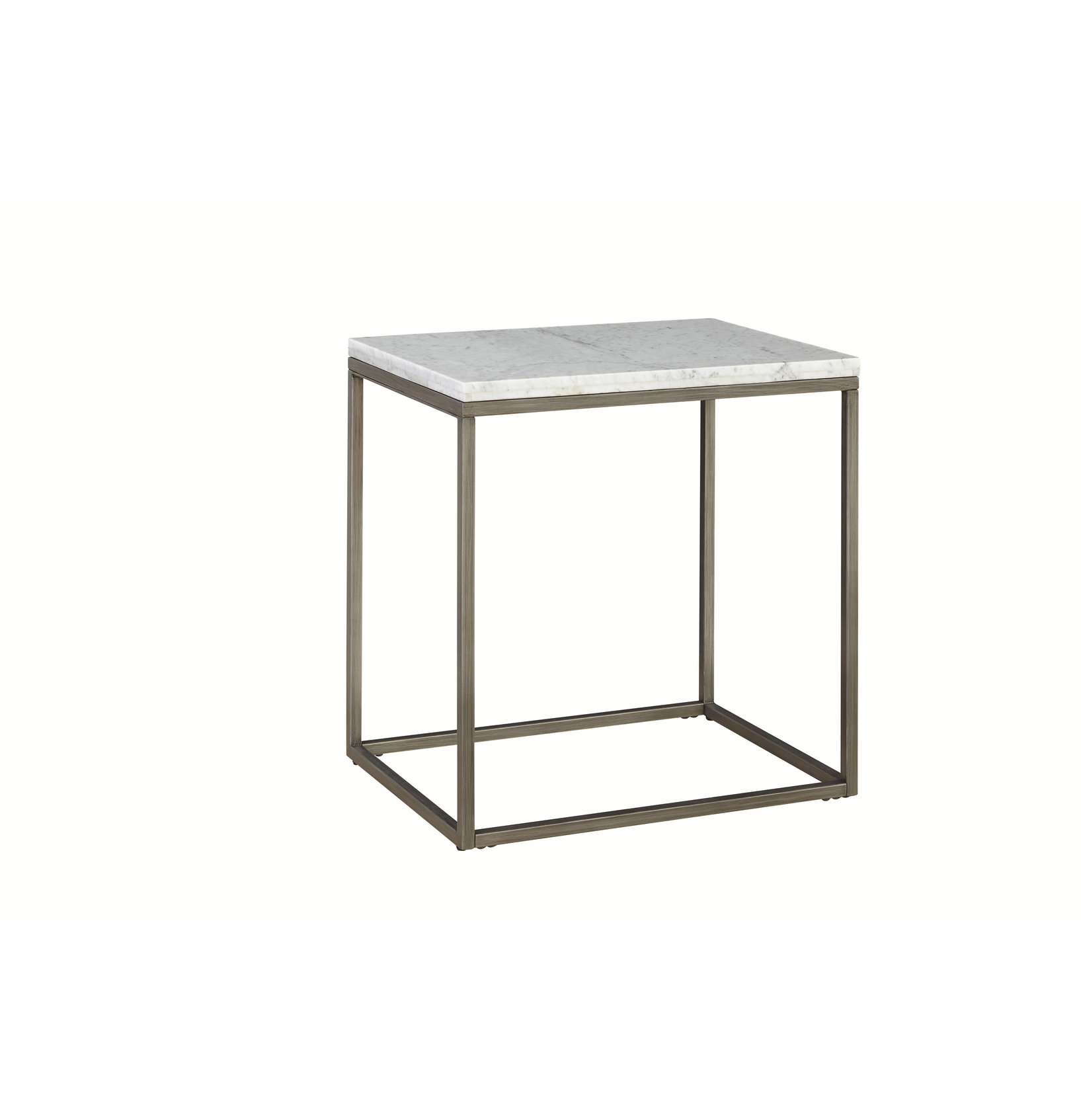 Palliser Furniture, Julien End Table With White Marble Top, Rectangle