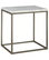 Palliser Furniture, Julien End Table With White Marble Top, Rectangle