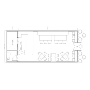Chic and Contemporary Cafe Design in Bagshot