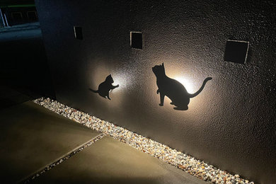 猫のライトエントランス