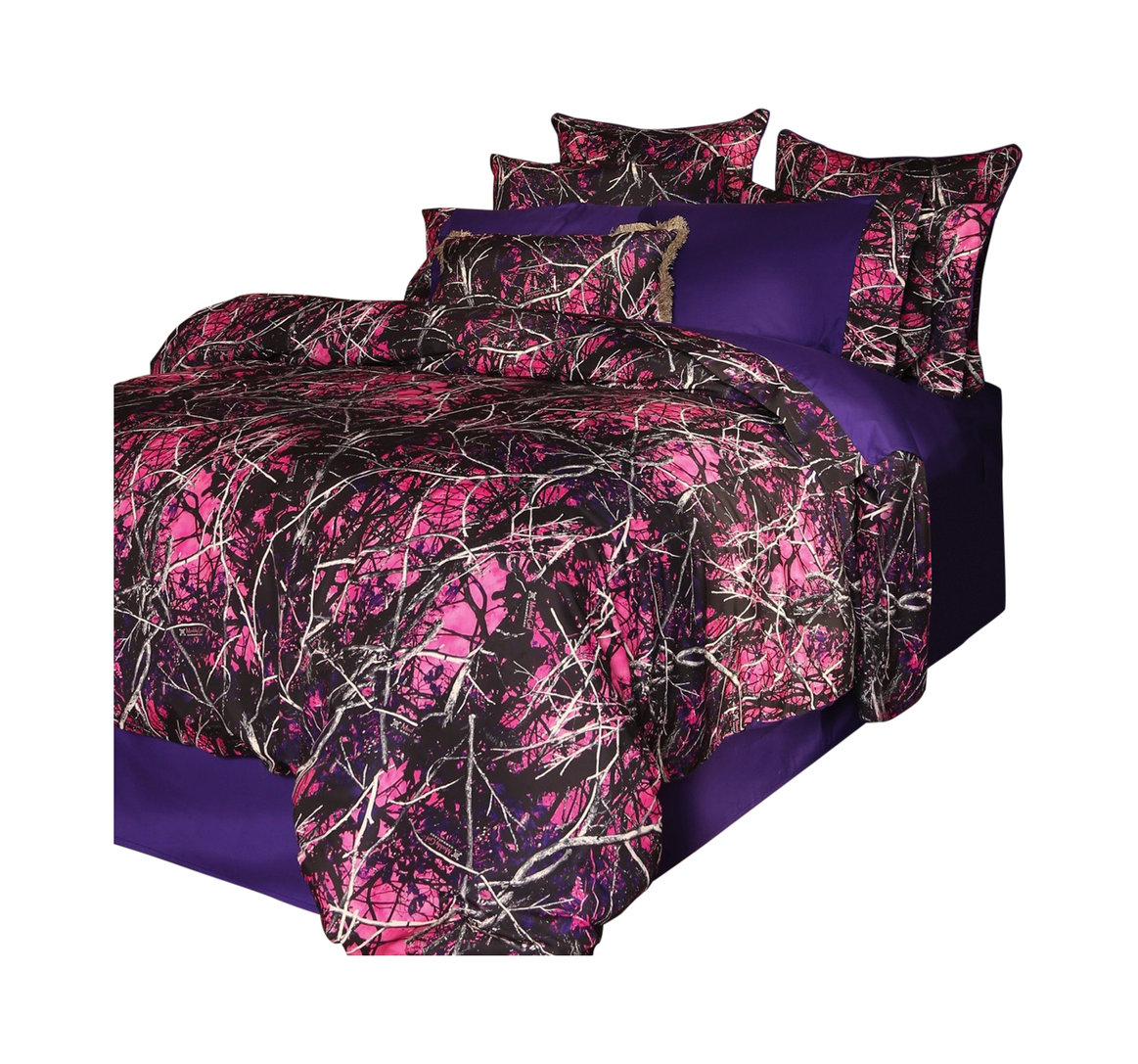 Muddy Girl 4 Piece Bedding Set, Queen Traditional Comforters And