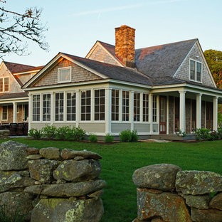 Landhausstil Häuser mit Holzfassade Ideen, Design & Bilder | Houzz