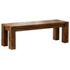 Frontier Transitional Style Bench , Brown