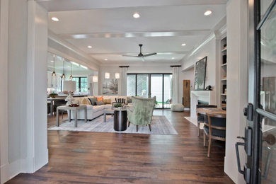 Inspiration for a transitional home design remodel in Charlotte