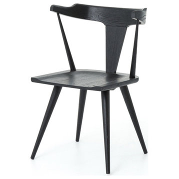 Ripley Black Oak Windsor Dining Chair Set Of 2
