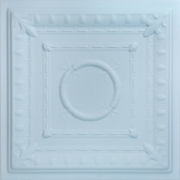 20"x20" Romanesque Wreath, Styrofoam Ceiling Tile, Breath of Fresh Air