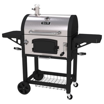 Dyna-Glo DGN486SNC-D Stainless Steel Heavy-Duty Charcoal Grill - Stainless