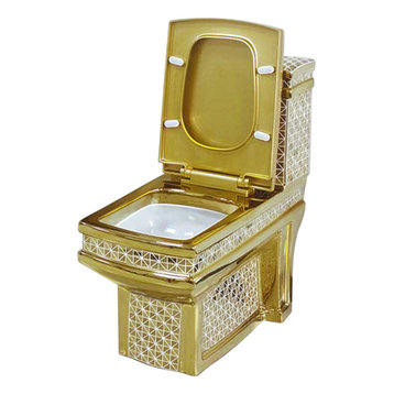 Decorative Gold Toilet