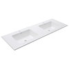 Avanity Versastone 63" Solid Surface Vanity Top W/ Integrated Double Bowl, Matte