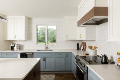 Example of a trendy kitchen design in Philadelphia