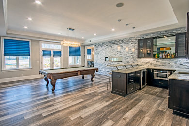 Inspiration for a contemporary basement remodel in Atlanta