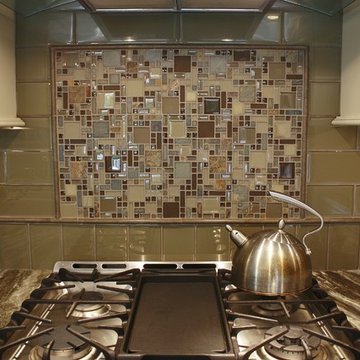 Brown Fantasy Leathered Quartzite Kitchen