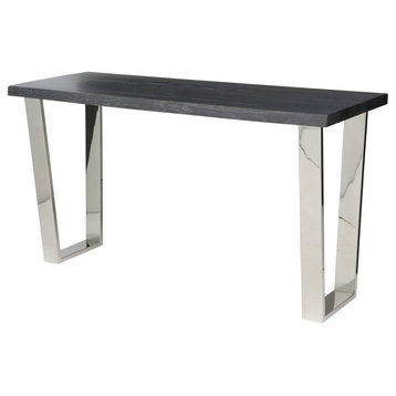 Versailles Oxidized Grey Wood Console Table