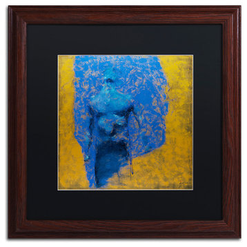 Joarez 'Explosao' Framed Art, Wood Frame, 16"x16", Black Matte