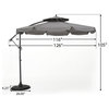 Minton Outdoor 9.7 Foot Cantilever Canopy Umbrella, Dark Gray