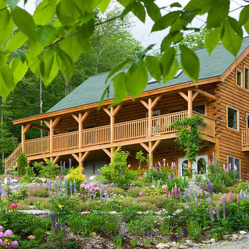 Log Homes & Cabins - Coventry Log Homes - Custom Craftsman #2