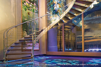 Foyer - eclectic foyer idea in Miami