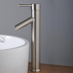 Single Handle Nickel Brushed Centerset Bathroom Sink Faucet T1801S - Bathroom Sink Faucets