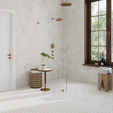 Gilded Age White Porcelain Mosaic