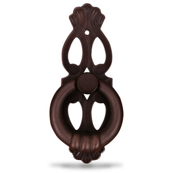 RK International, 1" Ring with Ornate Plate, Oil Rubbed Bronze